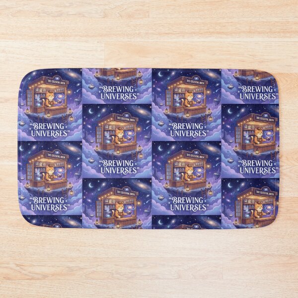 Item preview, The Celestial Brew – Cosmic Cat Café designed and sold by Dogandesighn.