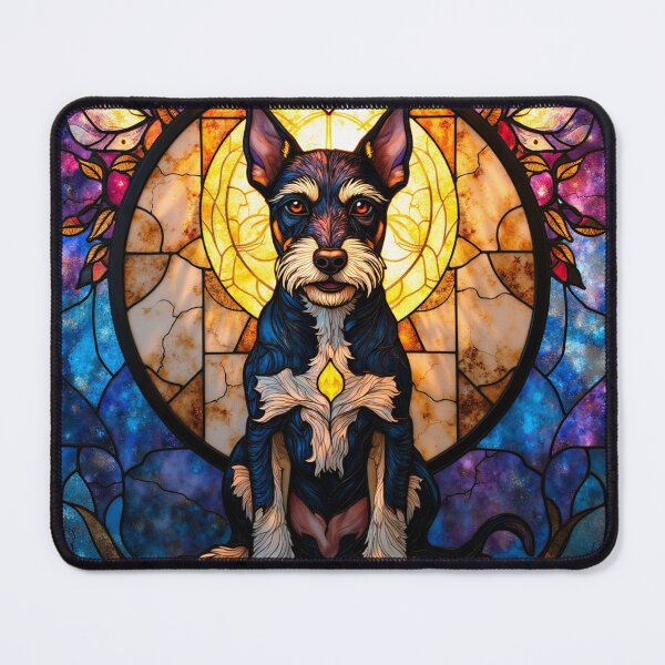 Item preview, Terrier Stained Glass Cosmic Art T-Shirt Dog Gift designed and sold by barbastyle.