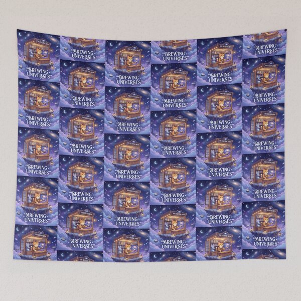 Item preview, The Celestial Brew – Cosmic Cat Café designed and sold by Dogandesighn.