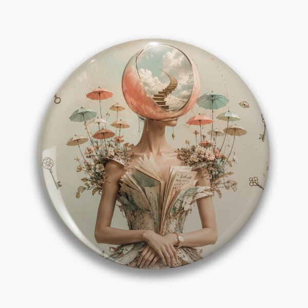 Item preview, Surreal Book Lover Fashion Art – Wonderland Curiosity Gown Poster designed and sold by marianka91.