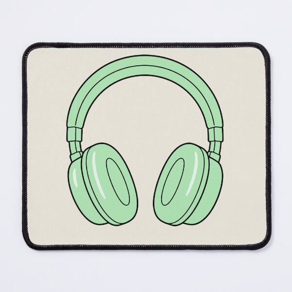 Item preview, Mint Green Headphones Music Design designed and sold by American Spirit.