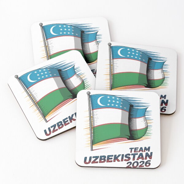 Item preview, Team Uzbekistan 2026 Soccer Fan Flag T-Shirt V4 designed and sold by DBWStudios.