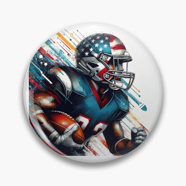 Item preview, American Football Fan Cartoon Sticker | Football Supporter Design designed and sold by aminesez22.