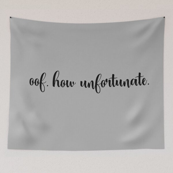 Item preview, Oof. How Unfortunate. Sarcastic Groovy Lowercase Script designed and sold by CDPrintsDesigns.