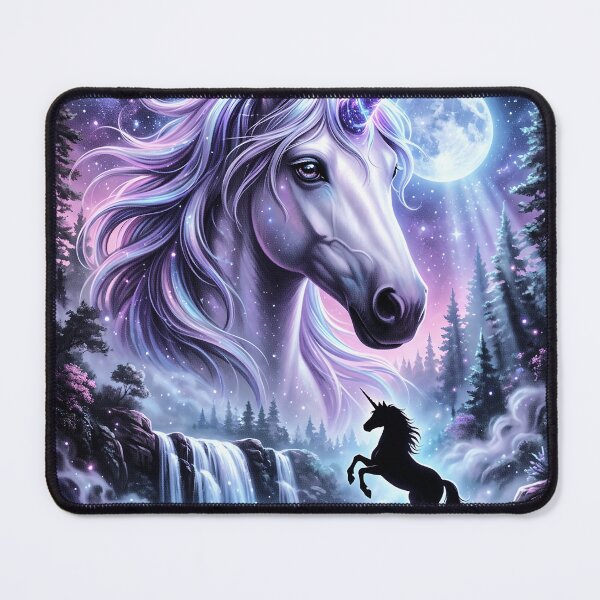 Item preview, Unicorn Howling To The Moon Vintage Funny Fantasy Creature designed and sold by YourArt7.