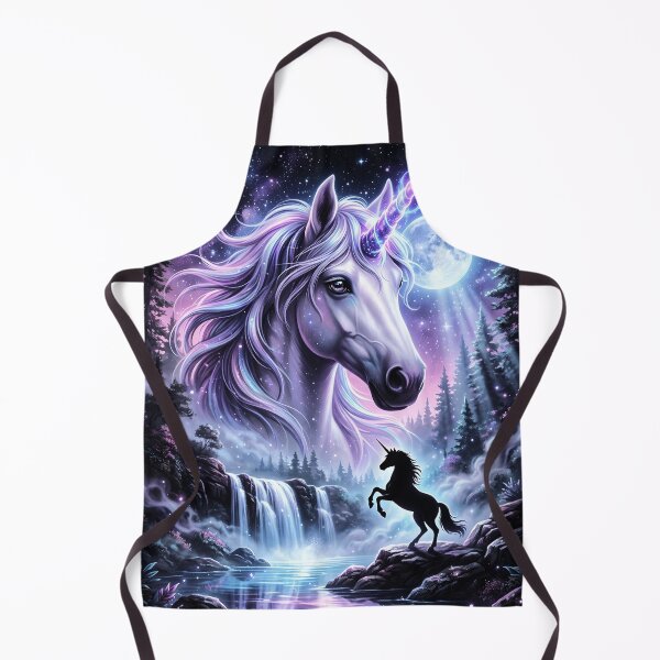 Item preview, Unicorn Howling To The Moon Vintage Funny Fantasy Creature designed and sold by YourArt7.