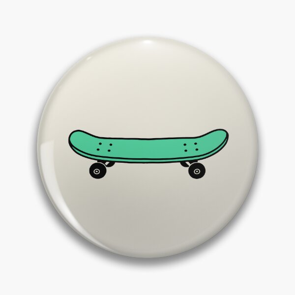 Item preview, Mint Green Skateboard Black Line Art Skater Design designed and sold by American Spirit.
