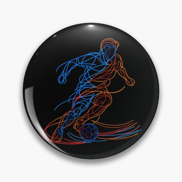 Item preview, Neon Soccer Nutmeg Move Line Art Football Fan designed and sold by RoyesButler.