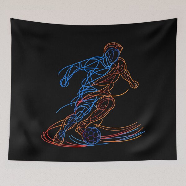 Item preview, Neon Soccer Nutmeg Move Line Art Football Fan designed and sold by RoyesButler.