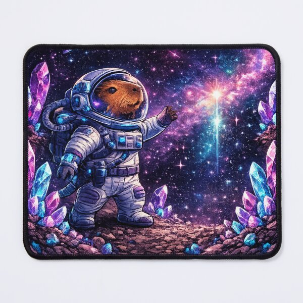 Item preview, Astronaut Capybara Cosmic Adventure Vibes designed and sold by NovaMoodCo.