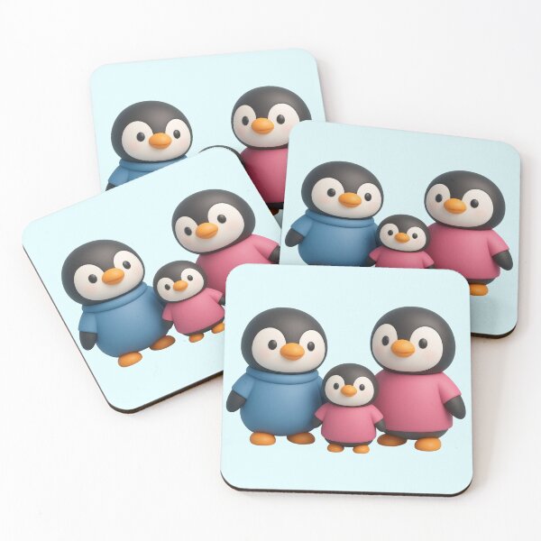 Item preview, Penguin Family designed and sold by Tanya Zevallos.