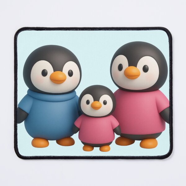 Item preview, Penguin Family designed and sold by Tanya Zevallos.
