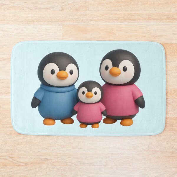 Item preview, Penguin Family designed and sold by Tanya Zevallos.