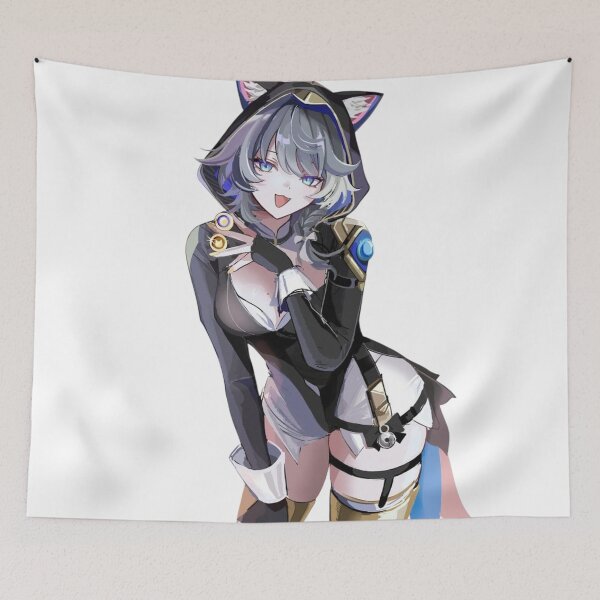 Item preview, Cipher Cat Hooded Outfit Honkai Star Rail designed and sold by KomiArts.