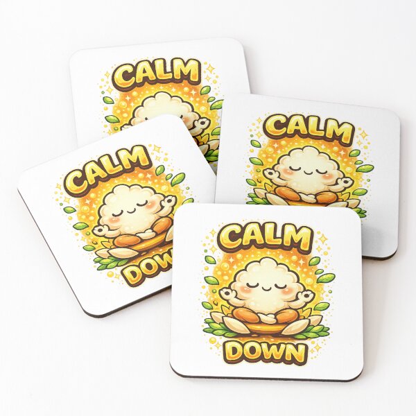 Item preview, Calm Down Cute Meditation Cloud Funny Positive Vibes Design designed and sold by Wear Sculpt.