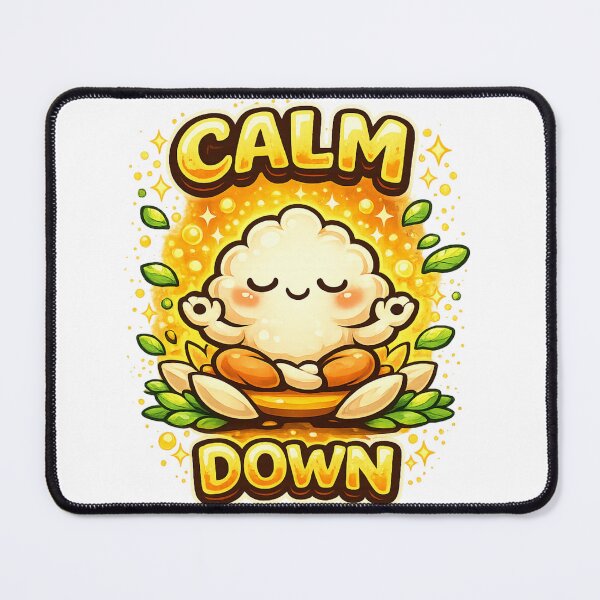 Item preview, Calm Down Cute Meditation Cloud Funny Positive Vibes Design designed and sold by Wear Sculpt.