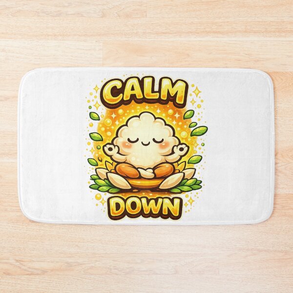 Item preview, Calm Down Cute Meditation Cloud Funny Positive Vibes Design designed and sold by Wear Sculpt.