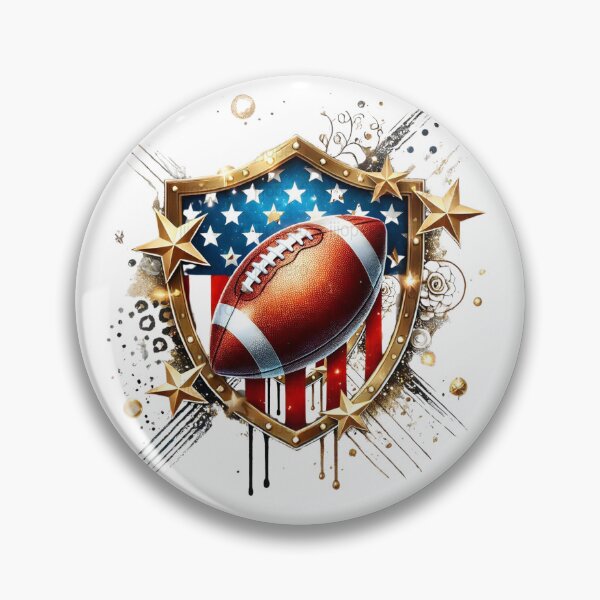 Item preview, American Football Fan Cartoon Sticker | Football Supporter Design designed and sold by aminesez22.