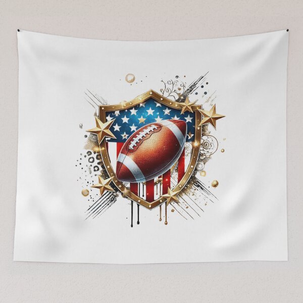 Item preview, American Football Fan Cartoon Sticker | Football Supporter Design designed and sold by aminesez22.