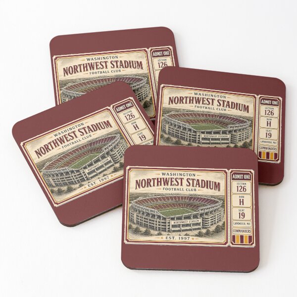 Item preview, Northwest Stadium Vintage Ticket, Washington Retro Football Stadium designed and sold by GhostDawgs.
