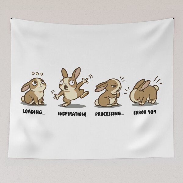 Item preview, Funny bunny designed and sold by POESÍA_METAFORA.