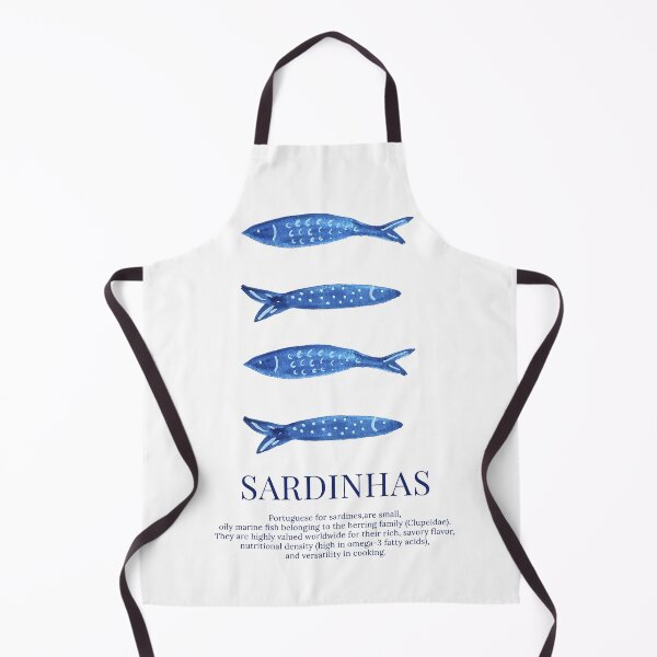Item preview, Decorative poster of sardines in watercolor designed and sold by ElizabethCoelho.