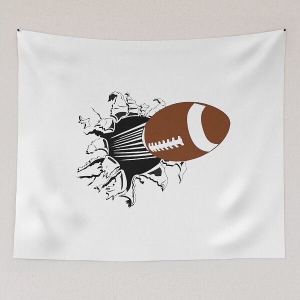Item preview, American Football Fan Cartoon Sticker | Football Supporter Design designed and sold by aminesez22.