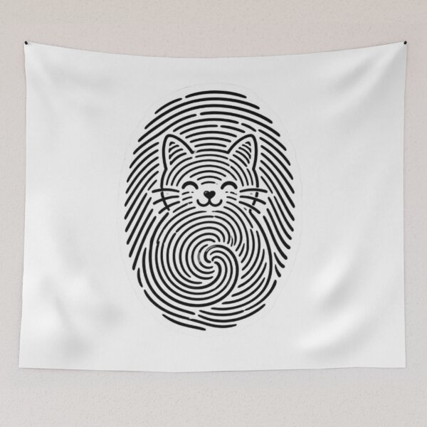 Item preview, cat fingerprint designed and sold by Snurly.