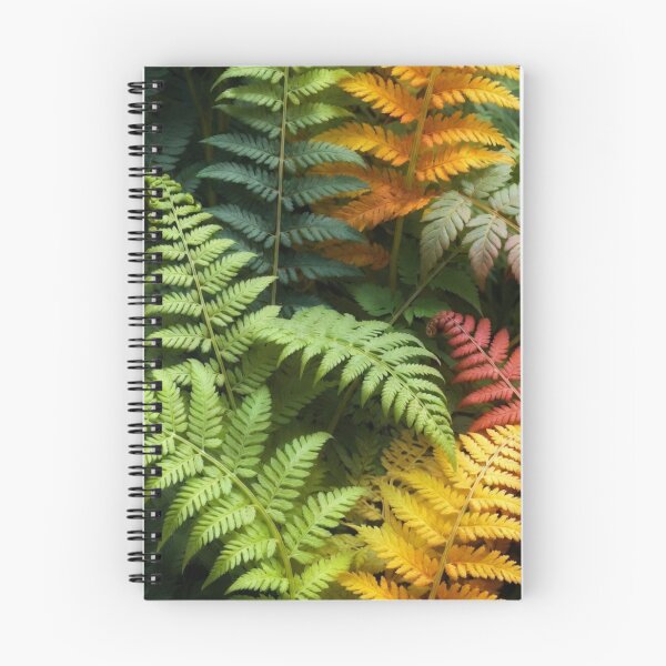 Item preview, Vibrant Colorful Fern Leaves Pattern designed and sold by IntelliMindDesigns.