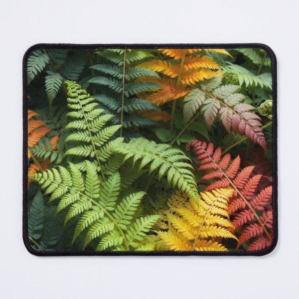 Item preview, Vibrant Colorful Fern Leaves Pattern designed and sold by IntelliMindDesigns.