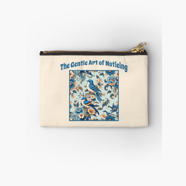 Item preview, The Gentle Art of Noticing Blue Bird Cottagecore Nature Lover Design designed and sold by Sachie's Studio.