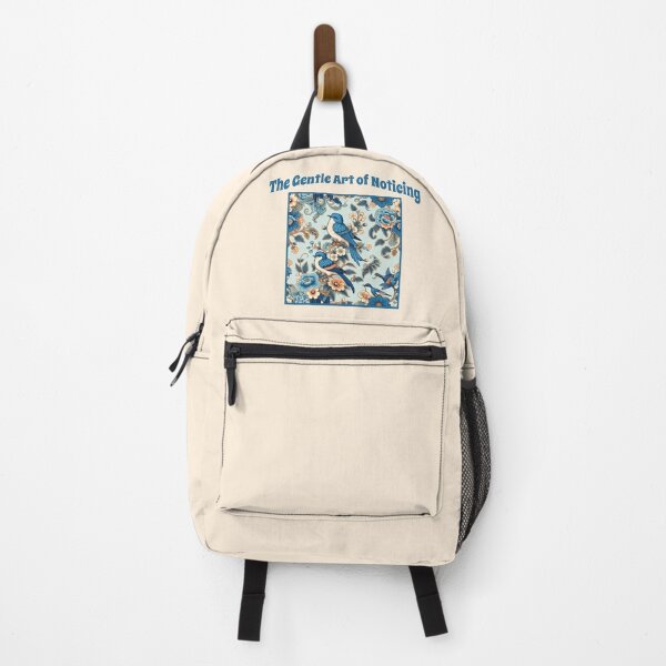 Item preview, The Gentle Art of Noticing Blue Bird Cottagecore Nature Lover Design designed and sold by Sachie's Studio.