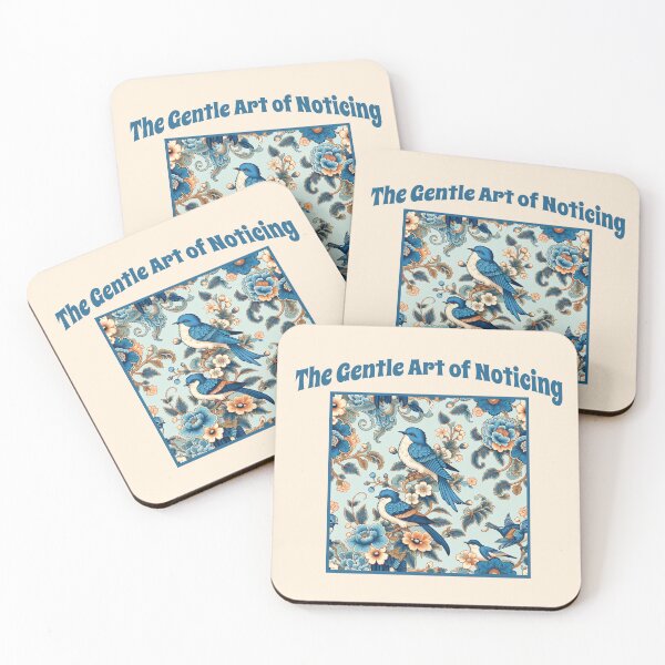 Item preview, The Gentle Art of Noticing Blue Bird Cottagecore Nature Lover Design designed and sold by Sachie's Studio.