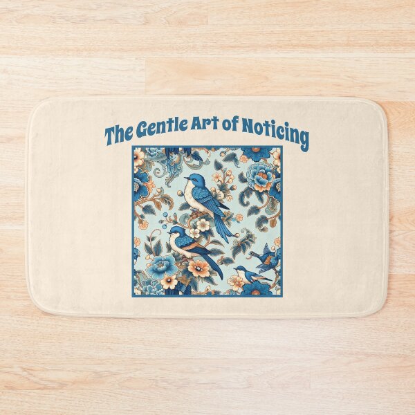 Item preview, The Gentle Art of Noticing Blue Bird Cottagecore Nature Lover Design designed and sold by Sachie's Studio.