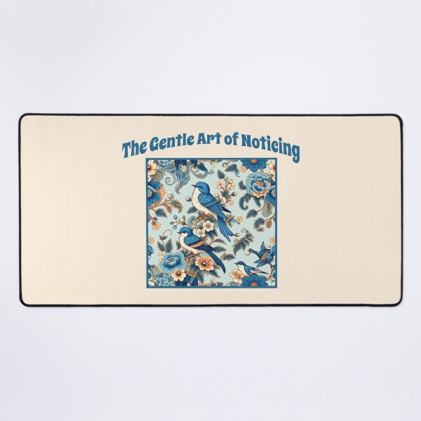 Item preview, The Gentle Art of Noticing Blue Bird Cottagecore Nature Lover Design designed and sold by Sachie's Studio.