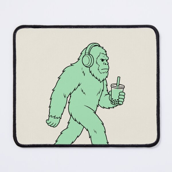 Item preview, Mint Green Bigfoot with Boba and Headphones designed and sold by American Spirit.