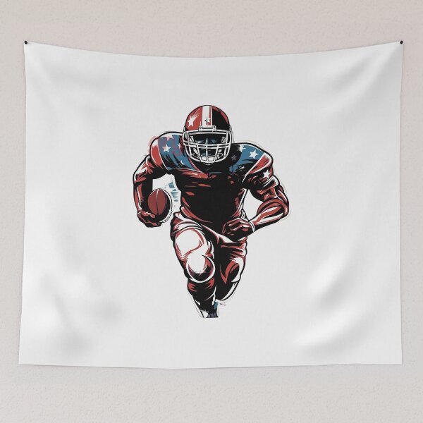 Item preview, American Football Fan Cartoon Sticker | Football Supporter Design designed and sold by aminesez22.
