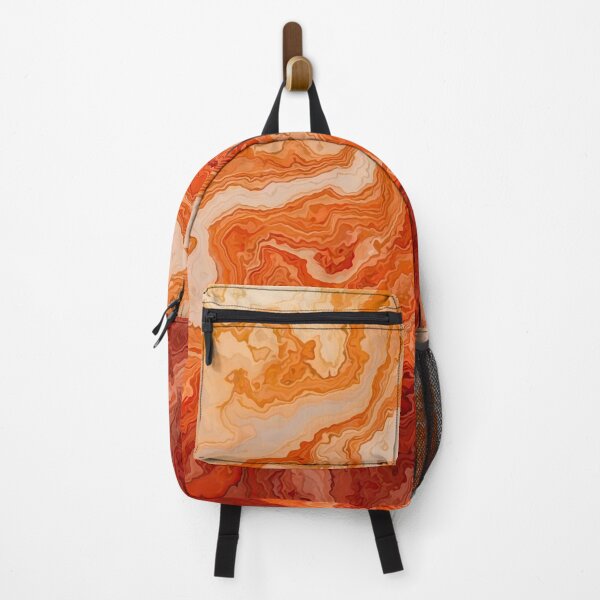 Item preview, Orange and white fluid art design designed and sold by Righan Wallace.