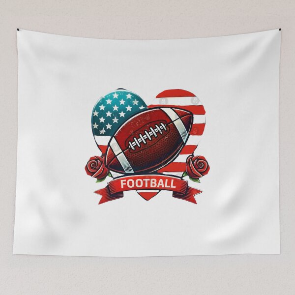Item preview, American Football Fan Cartoon Sticker | Football Supporter Design designed and sold by aminesez22.