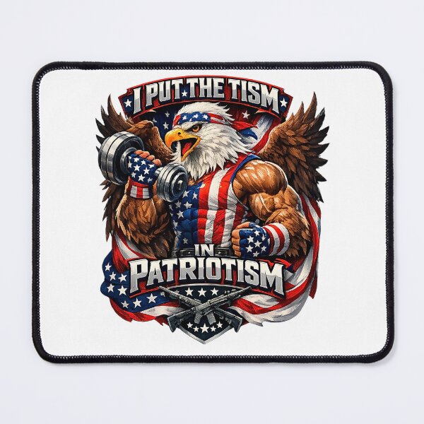 Item preview, I Put The Tism in Patriotism Athletic Eagle designed and sold by FANTASYoDarknes.