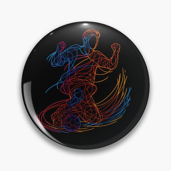 Item preview, Neon Dribbling Master Soccer Line Art  designed and sold by RoyesButler.