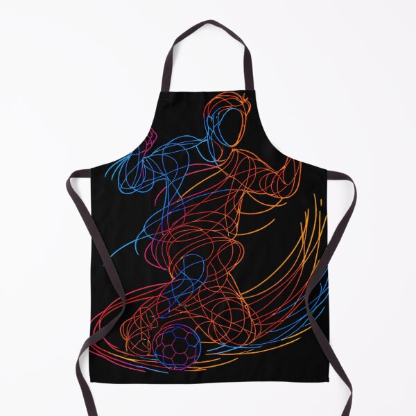 Item preview, Neon Dribbling Master Soccer Line Art designed and sold by RoyesButler.