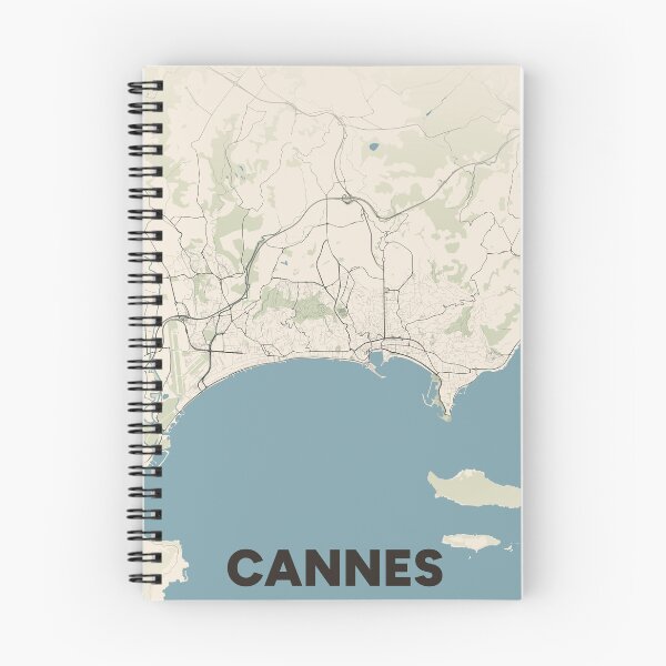 Item preview, Cannes Map designed and sold by MapsNerd.