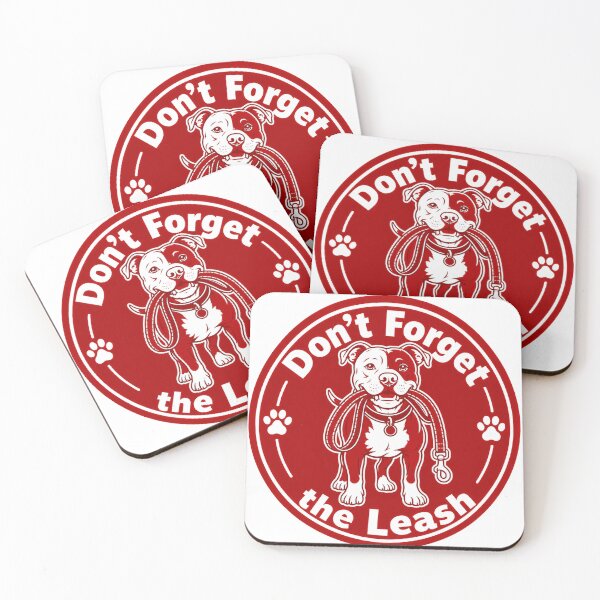 Item preview, Don't Forget the Leash Pitbull Red Sticker Dog Gift designed and sold by barbastyle.