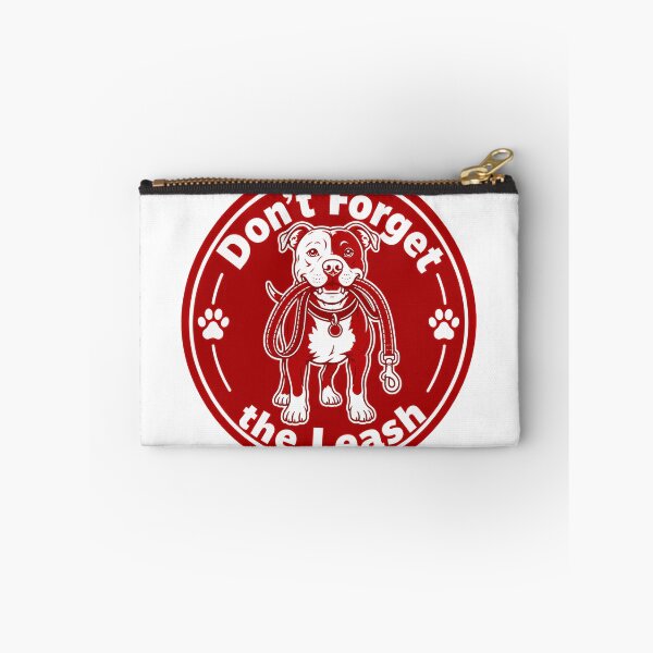 Item preview, Don't Forget the Leash Pitbull Red Sticker Dog Gift designed and sold by barbastyle.