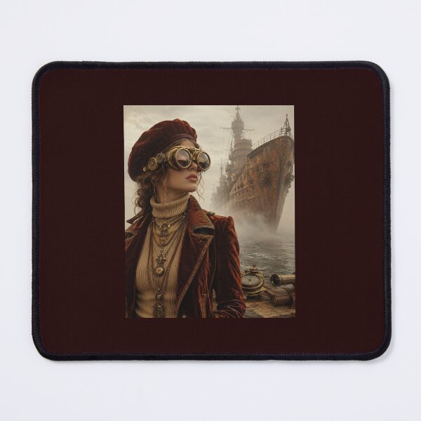 Item preview, Steampunk Nautical Voyage Art – Vintage Velvet Explorer Fashion Poster designed and sold by marianka91.