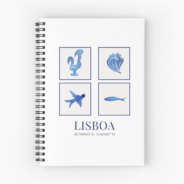 Item preview, Lisbon poster with watercolor coordinates designed and sold by ElizabethCoelho.