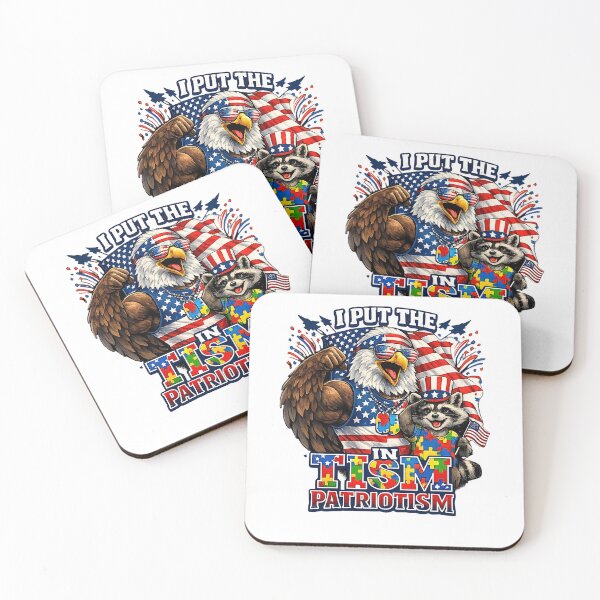 Item preview, I Put The Tism in Patriotism Athletic Eagle designed and sold by FANTASYoDarknes.