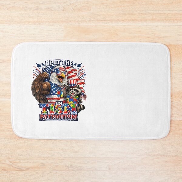 Item preview, I Put The Tism in Patriotism Athletic Eagle designed and sold by FANTASYoDarknes.