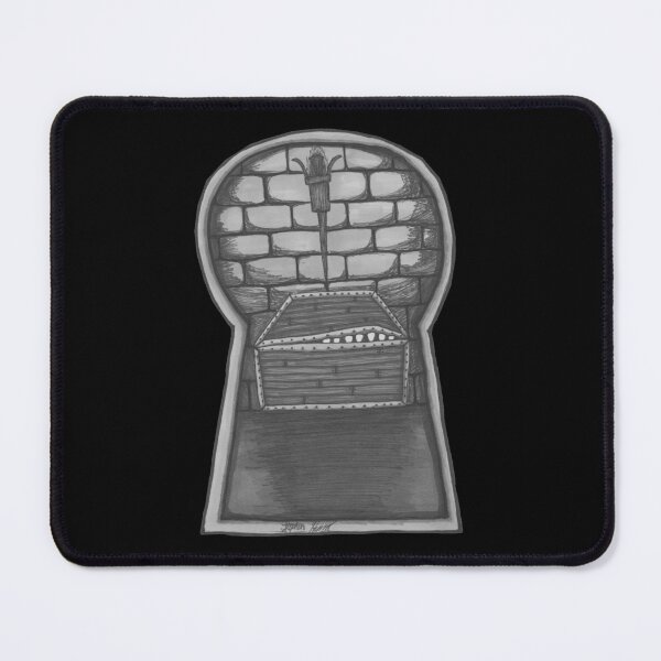 Item preview, Through The Keyhole: The Torchlit Mimic (Desaturated Edition) designed and sold by Grimmlar.